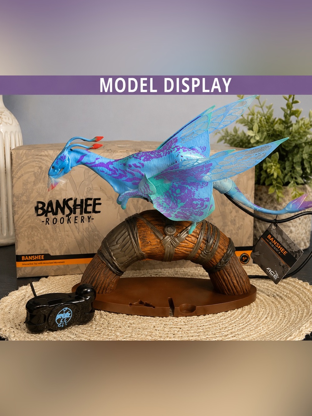 NWT Disney Parks Pandora Avatar Banshee Rookery Interactive Banshee Blue Purple